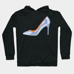 High Heeled Shoe in Serenity Blue Hoodie